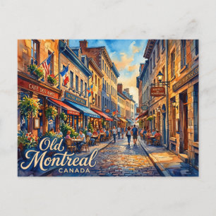 Old Montreal Canada Postcard
