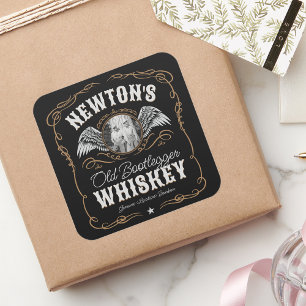 Old Moonshine Whiskey Label ADD PHOTO Family Name