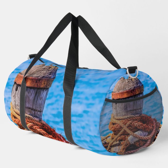 Old Mooring Bollard Duffle Bag (Right Corner)