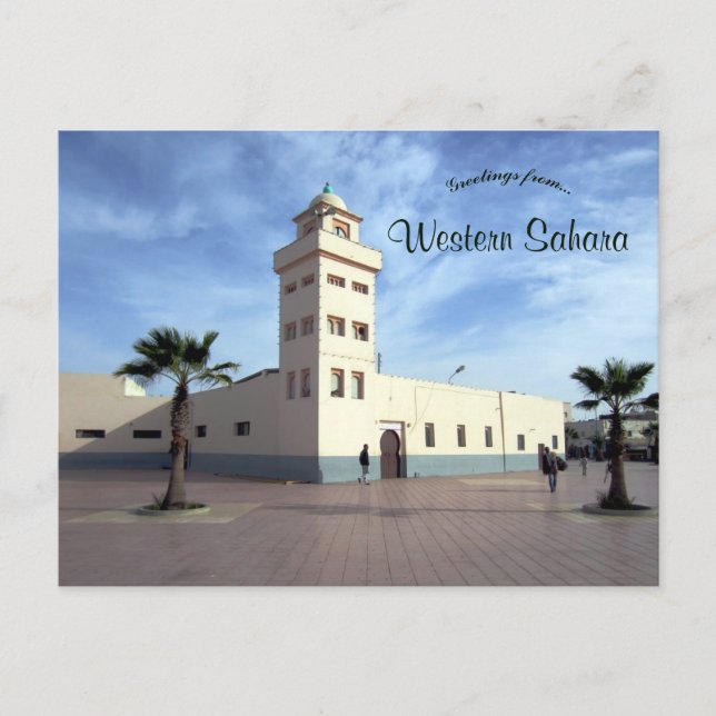 Old Mosque in Dakhla Western Sahara Postcard (Front)
