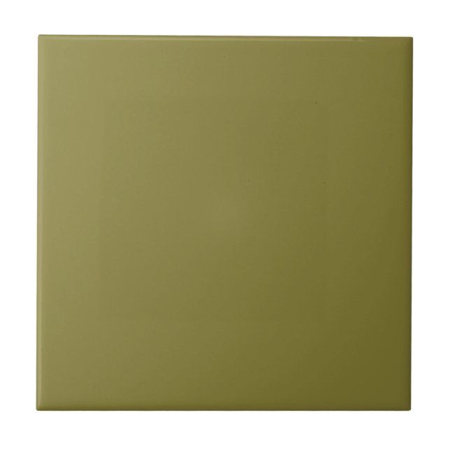 Old Moss Green Solid Colour Tile (Front)