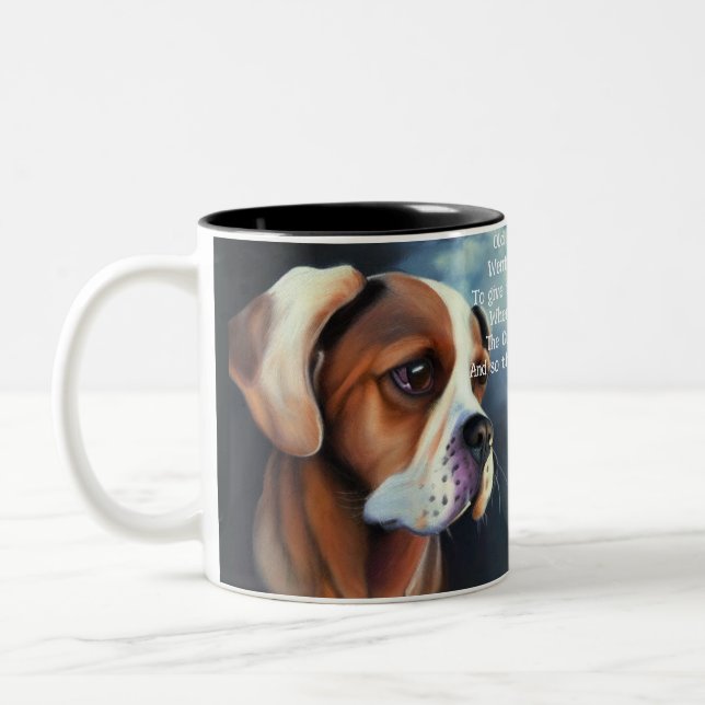 Old Mother Hubbard fun Two-Tone Coffee Mug (Left)