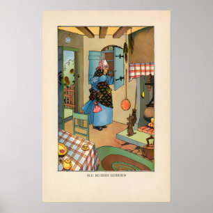 Old Mother Hubbard - Nursery Rhyme Poster