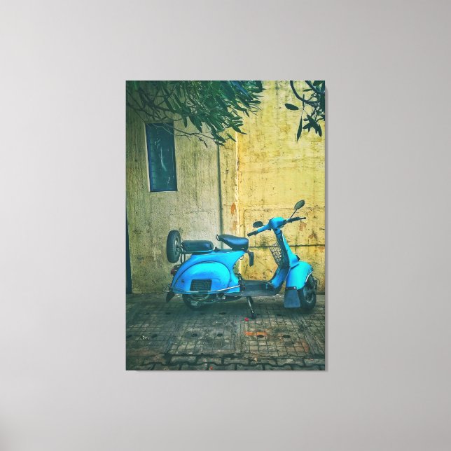 Old Motorcycle Canvas Print (Front)
