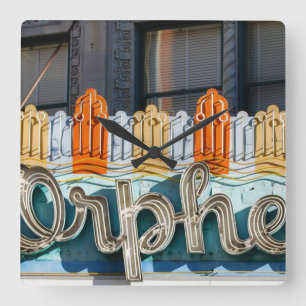 Old Movie Marquee Wall Clock