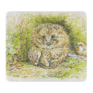 Old Mr Prickly Pin (Hedgehog) (by Beatrix Potter) Cutting Board