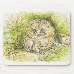 Old Mr Prickly Pin (Hedgehog) (by Beatrix Potter) Mouse Mat