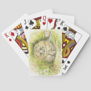 Old Mr Prickly Pin (Hedgehog) (by Beatrix Potter) Playing Cards