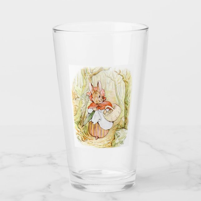 Old Mrs Rabbit (Little Red Riding Hood) (B Potter) Glass (Front)