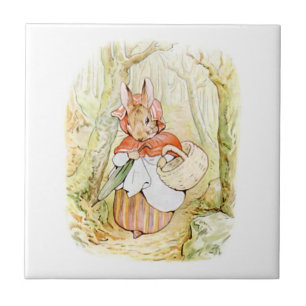 Old Mrs Rabbit (Little Red Riding Hood) (B Potter) Tile