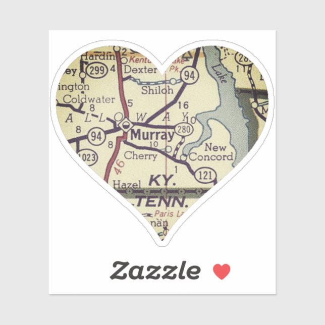 Old Murray KY Map (Sheet)