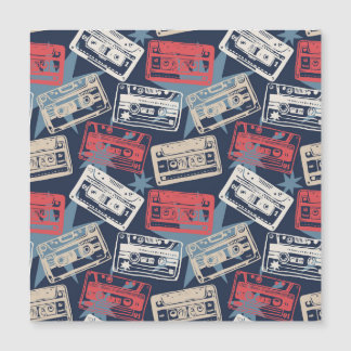 Old Music Cassettes Vintage Seamless