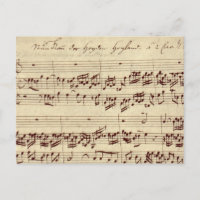 Old Music Notes - Bach Music Sheet