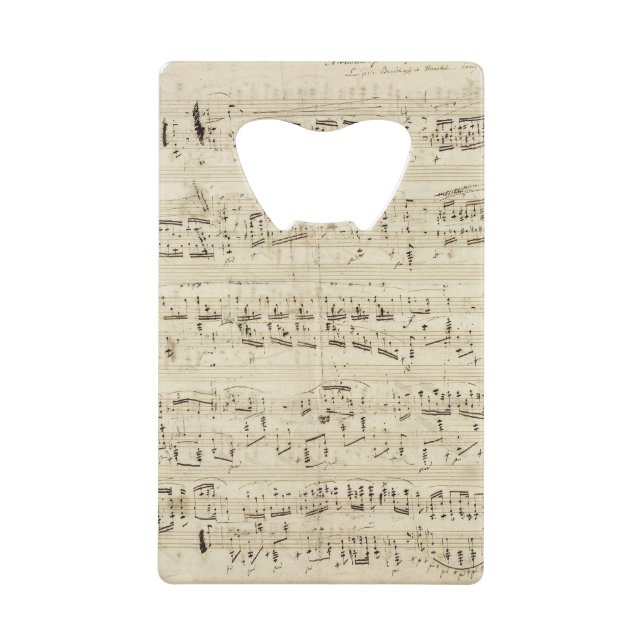 Old Music Notes - Chopin Music Sheet (Front)