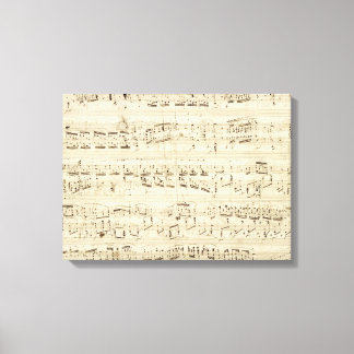 Old Music Notes - Chopin Music Sheet Canvas Print