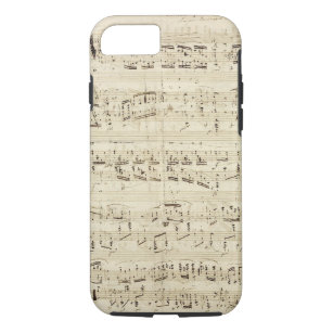 Old Music Notes - Chopin Music Sheet iPhone 8/7 Case
