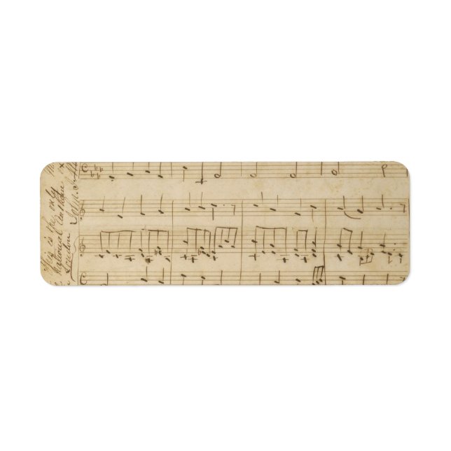 Old Music Sheet Vintage Look (Front)