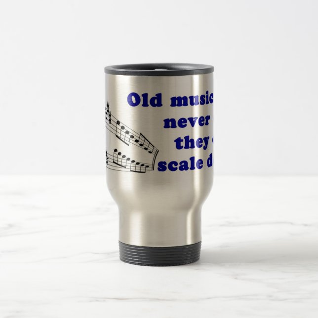 Old musicians never die travel mug (Center)