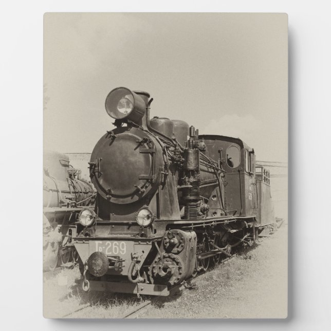 Old narrow-gauge steam engine Gr-269 Plaque (Front)