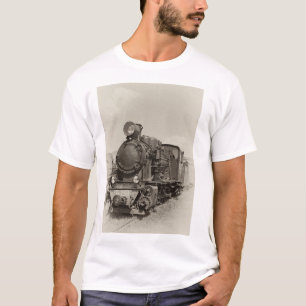 Old narrow-gauge steam engine Gr-269 T-Shirt