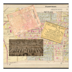 Old Nashville - the way we used to be. Photo Print