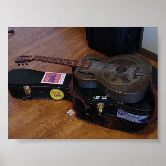 Old National Duolian Guitar Poster (Front)