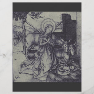 Old Nativity scene og Jesus Christ Flyer