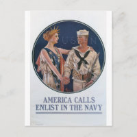 Old Navy Recruiting Poster circa 1917