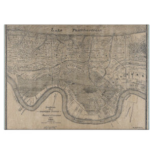 Old New Orleans Map Cutting Board