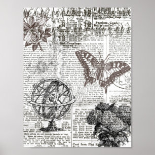 Old newspaper poster