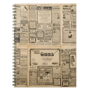 Old newspaper: vintage paper background. notebook