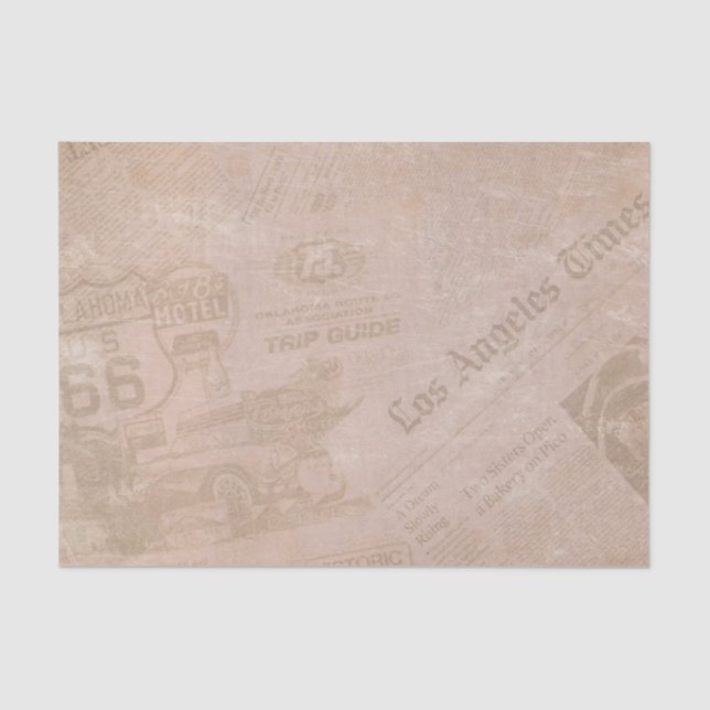 Old Newspapers Tissue Paper (Front)