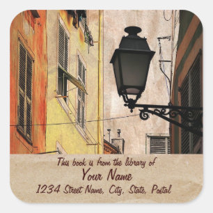 Old Nice library sticker plate