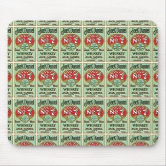 Old No 7 Whiskey Label Mouse Mat
