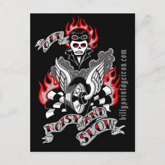 Old, Noisy & Slow (colour) Postcard