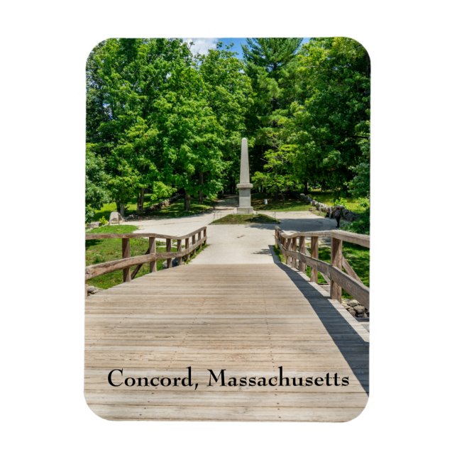 Old North Bridge in Concord Magnet (Vertical)