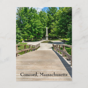 Old North Bridge in Concord Postcard