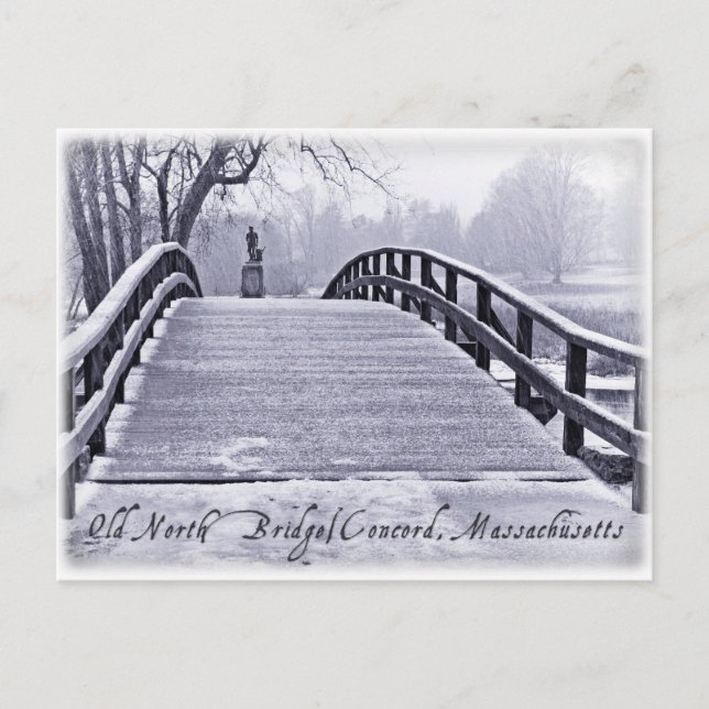 Old North Bridge Postcard (Front)