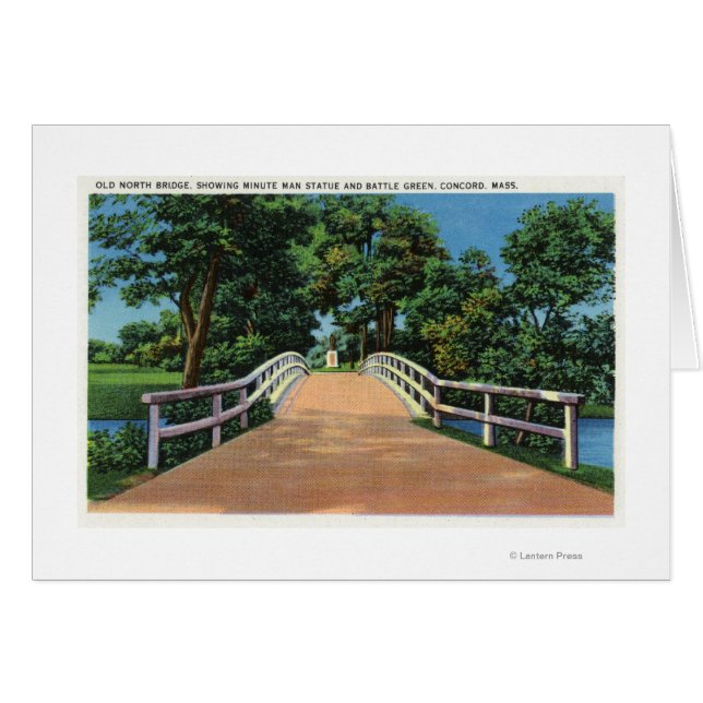 Old North Bridge View of Minute Man Statue (Front Horizontal)