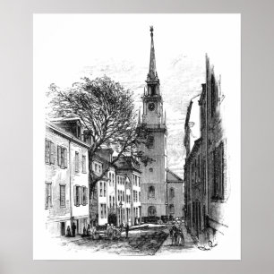 Old North Church Print