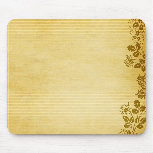 Old Note Paper BAckground Mouse Mat (Front)