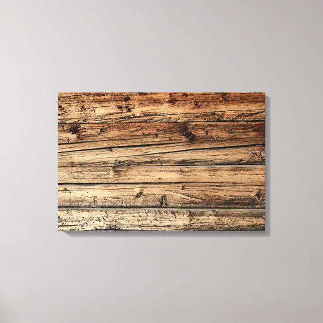 Old oak wood texture background canvas print (Front)