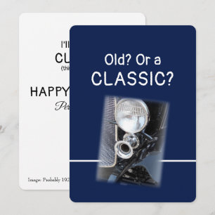Old or a Classic 1920s Bentley Fun Birthday Card