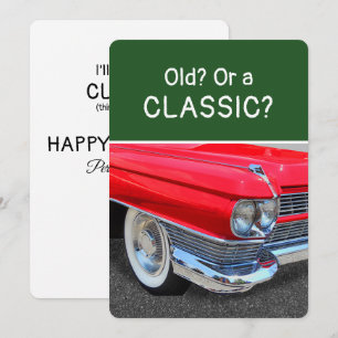 Old or a Classic 1960 Auto Fun Birthday Card