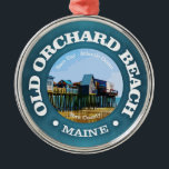 Old Orchard Beach (C) Metal Tree Decoration<br><div class="desc">Old Orchard Beach,  Maine.</div>