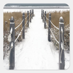 old orchard beach maine square sticker