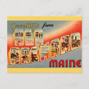 Old Orchard Beach ME  Postcard
