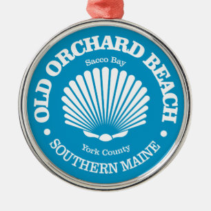 Old Orchard Beach (seashell) Metal Tree Decoration