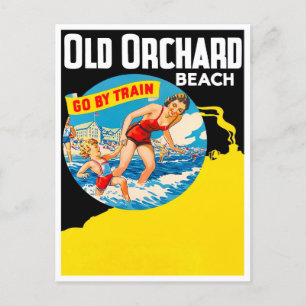 Old Orchard Beach vintage travel postcard