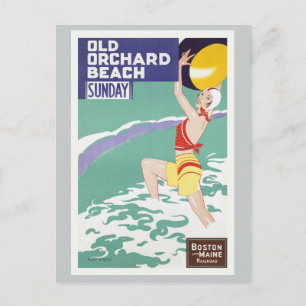 Old Orchard Beach Vintage Travel Postcard